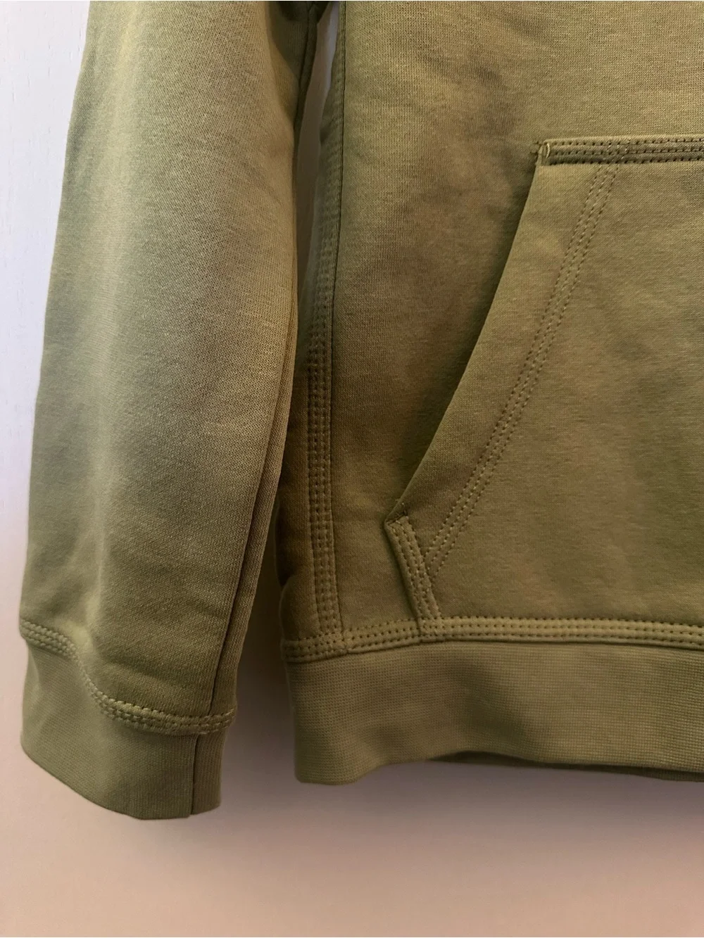 NIKE | Olive Green Hoodie with White Swoosh